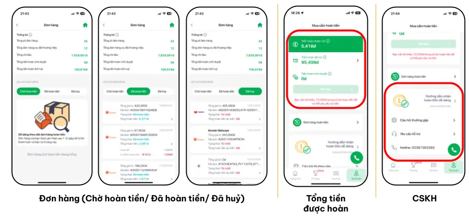 Giao diện Mua sắm hoàn tiền 2
